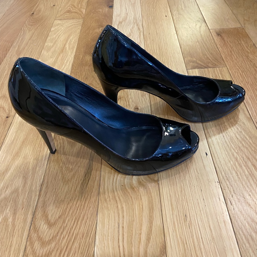 Cole Haan Patent Leather Peak Toe Heels